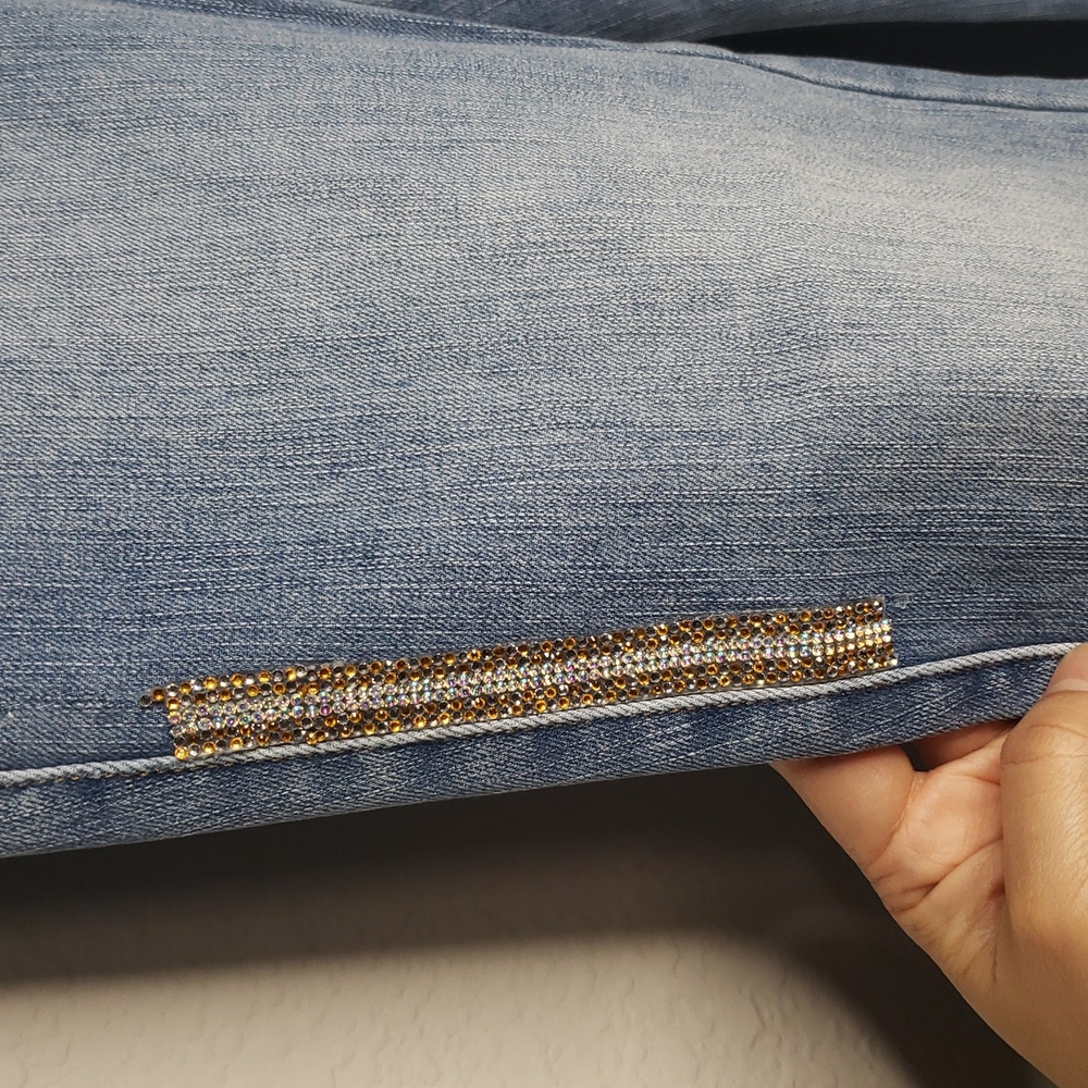 Soft Surroundings The Ultimate Skinny Embellished Cropped Pants Size 8 Casual - Picture 5 of 16